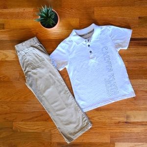 Button-up Polo and Pants